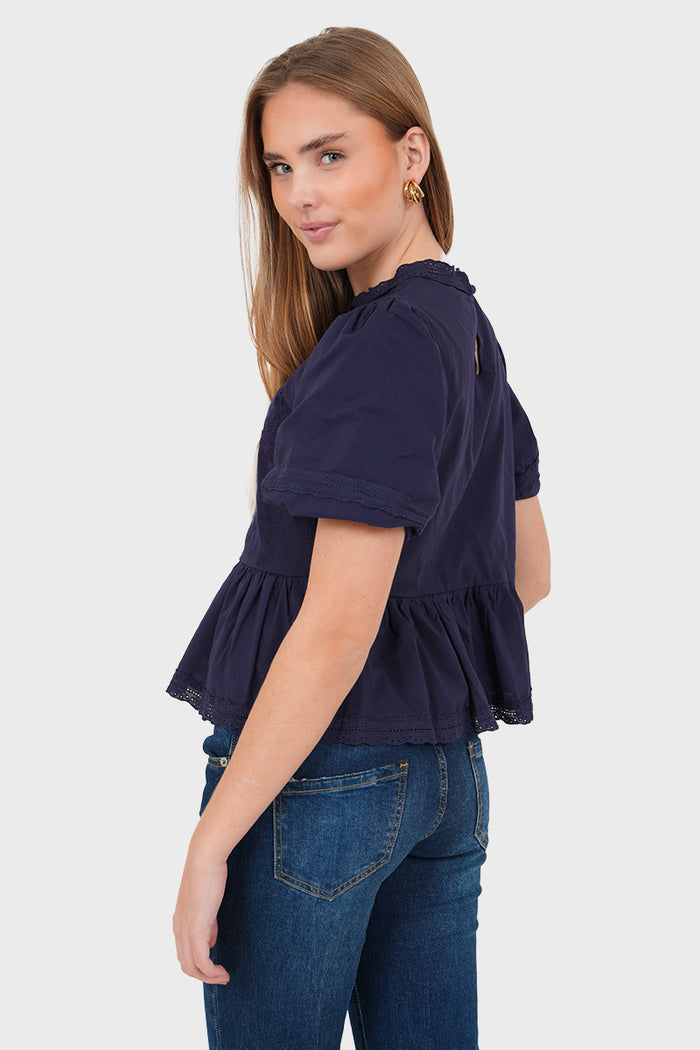 "Grace" blouse navy