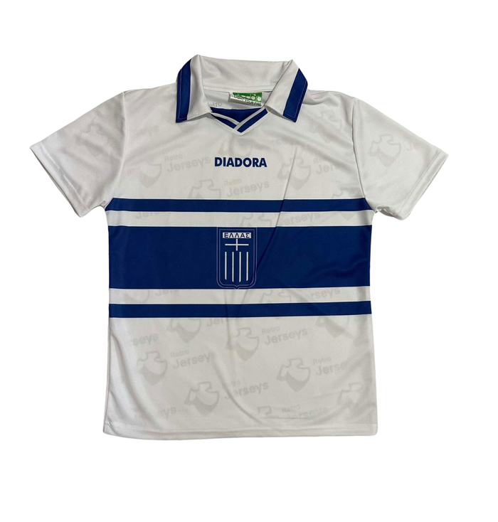 Greece National Shirt 1996 Away - Retro Jerseys, φανέλα Γρεεκε