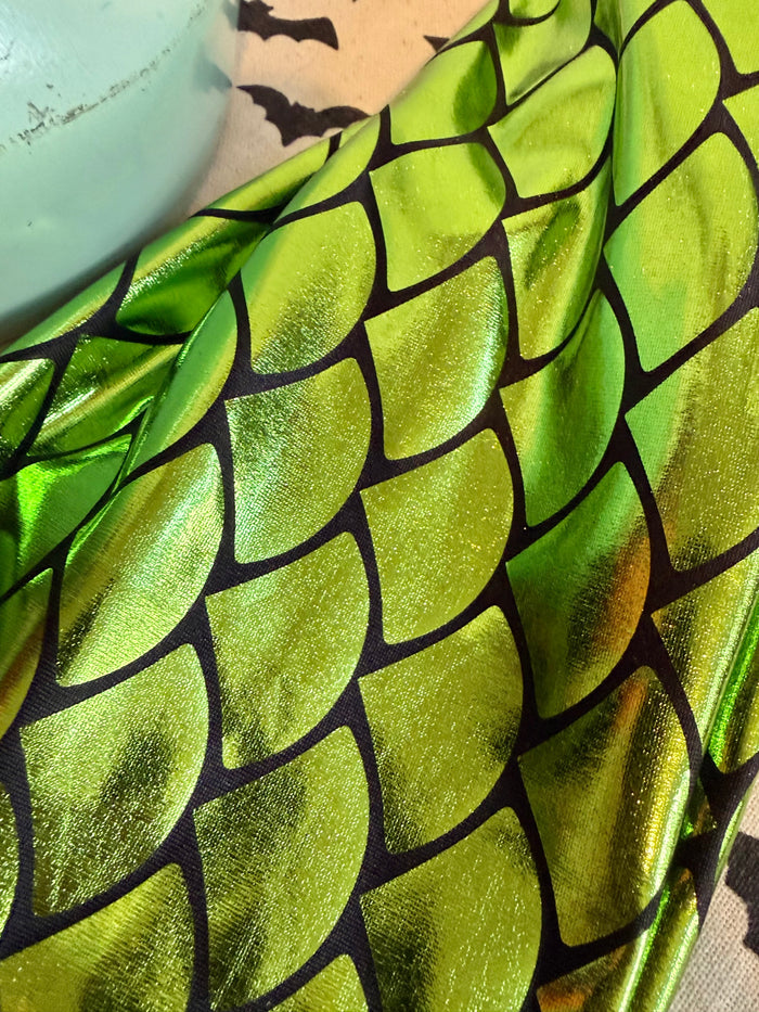 Metallic green headband