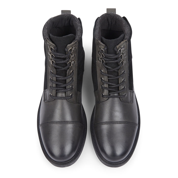 Greyfriars Suede Leather Lace up Boots - Black