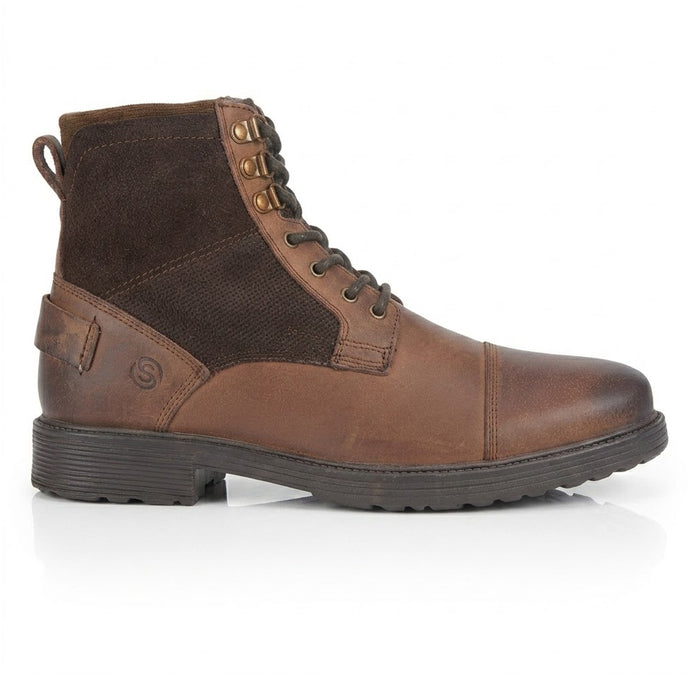 Greyfriars Suede Leather Lace up Boots - Brown