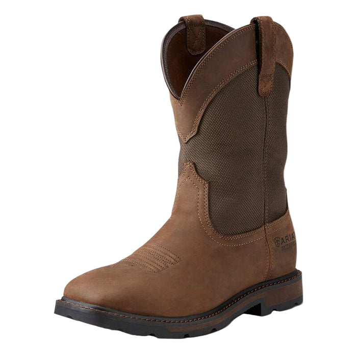 Ariat Groundbreaker waterproof steel toe wellington work boot, ASTM safety toe and EH rated