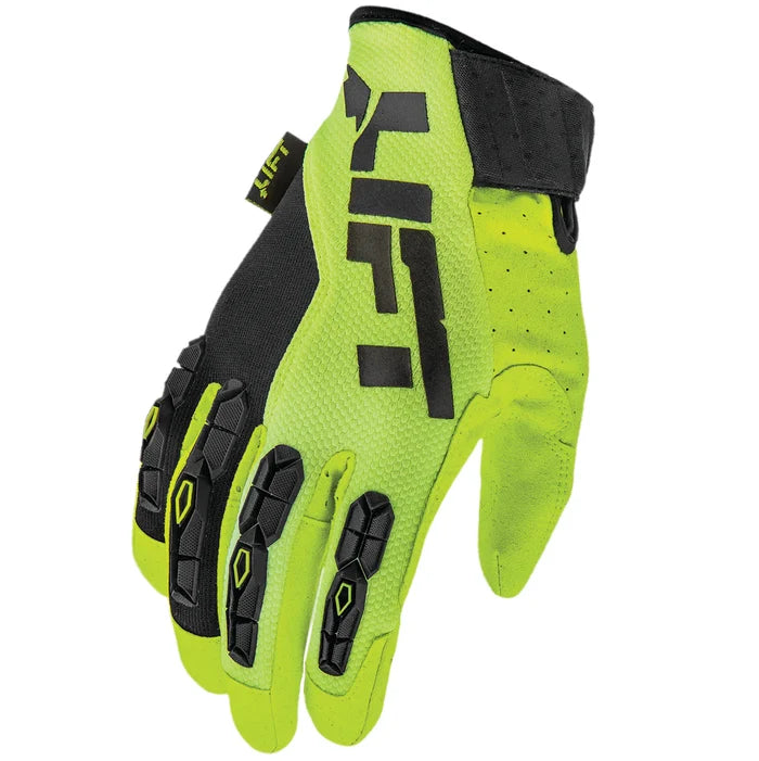 Lift Safety Grunt high visibility work glove, front view