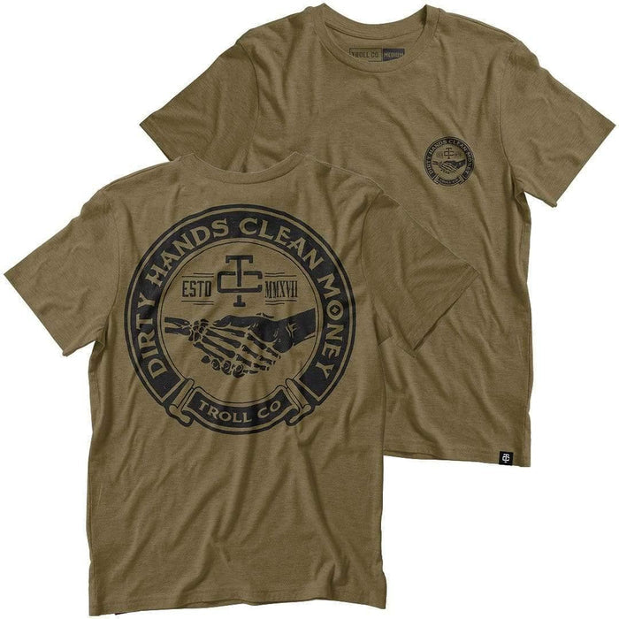 Troll Co. Haggler graphic tee in military green