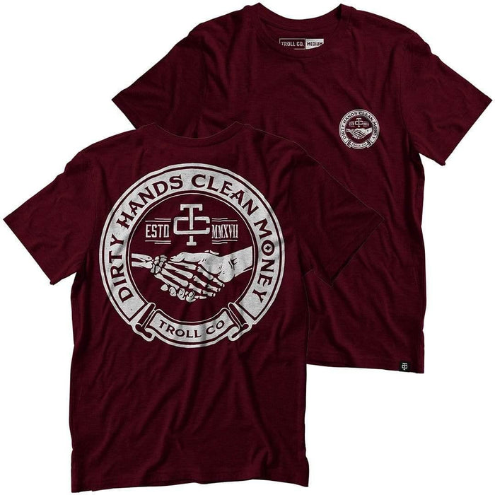 Troll Co. Haggler graphic tee in maroon