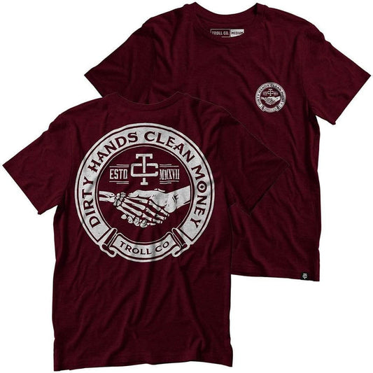 Troll Co. Haggler graphic tee in maroon