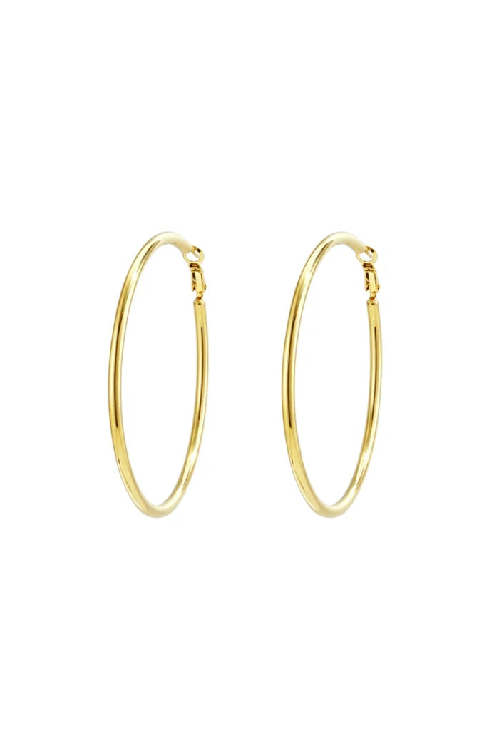 "Halo" hoop earrings