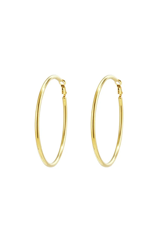 "Halo" hoop earrings