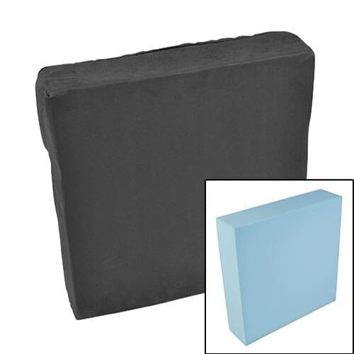 Full view of Harley Booster Cushion cushion on a plain background, showing its shape and supportive material.