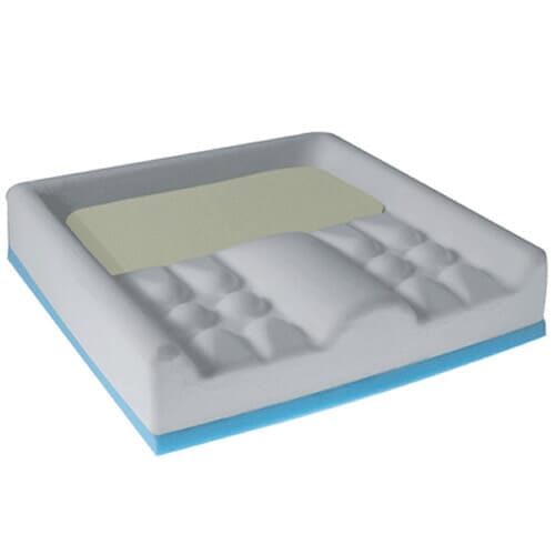 Full view of Harley Designer Ergoform Cushion cushion on a plain background, showing its shape and supportive material.