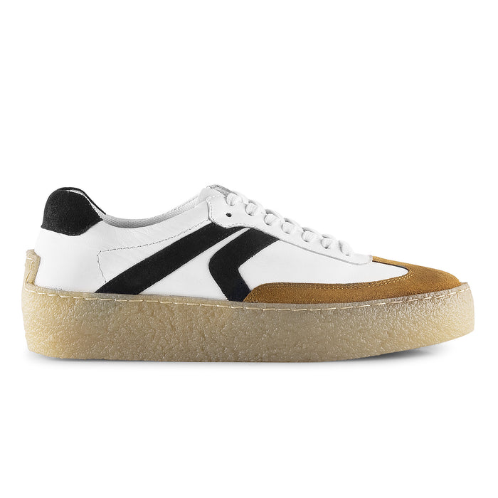 Harold Leather Smart Casual Trainers - White