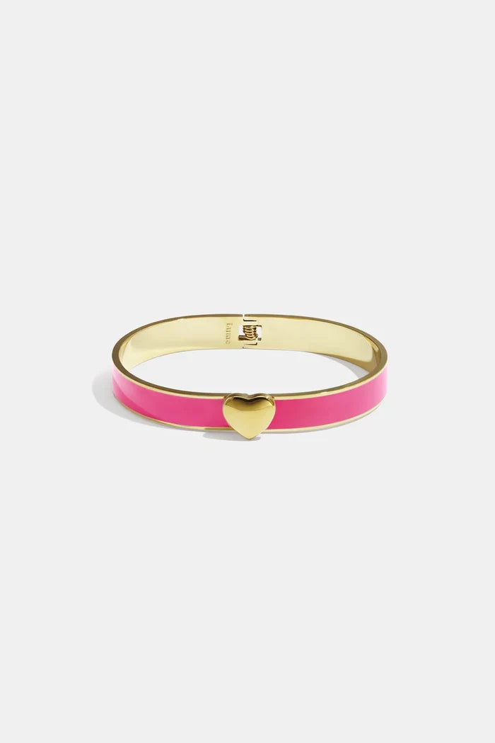 "Heart" bracelet hot pink