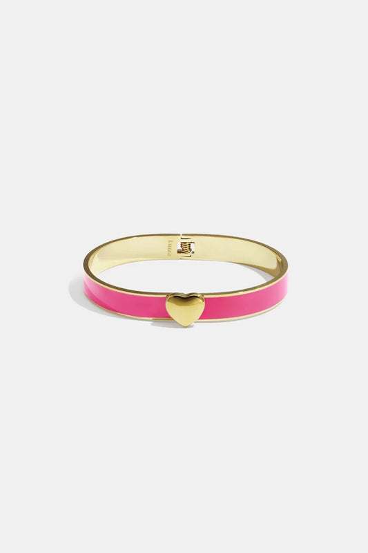"Heart" bracelet hot pink