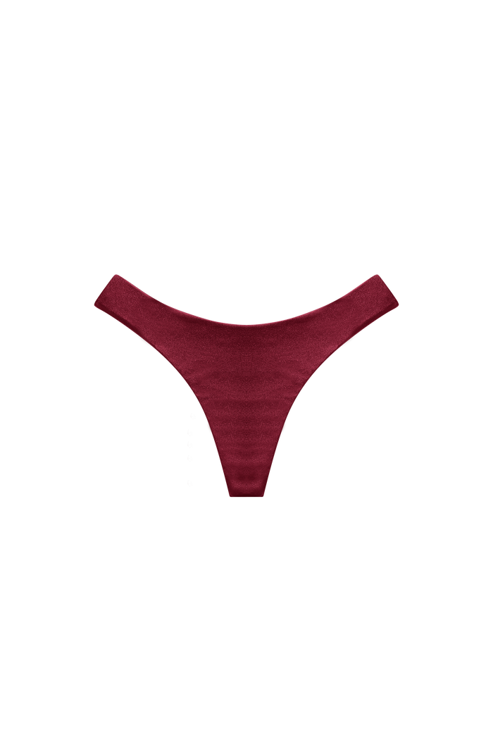 bikini hoge fit bordeaux