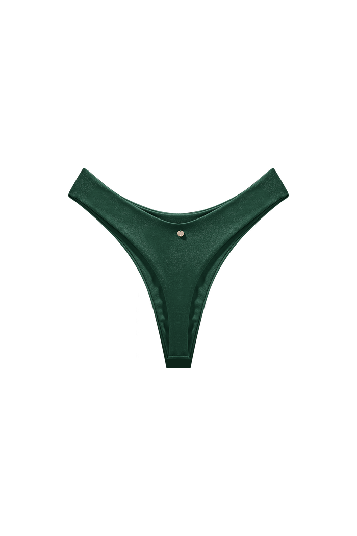 groen hoge taille string bikini