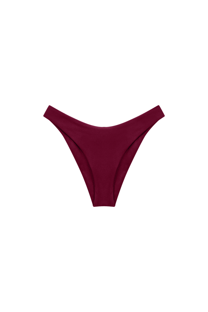 bordeaux broekje bikini hoge fit