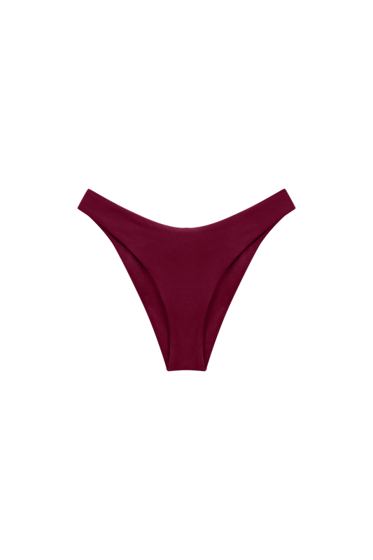 bordeaux broekje bikini hoge fit