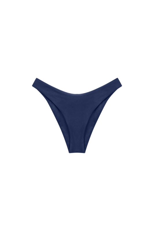 bikini donkerblauw hoge taille