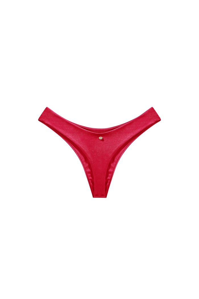 string bikini broekje rood duurzaam