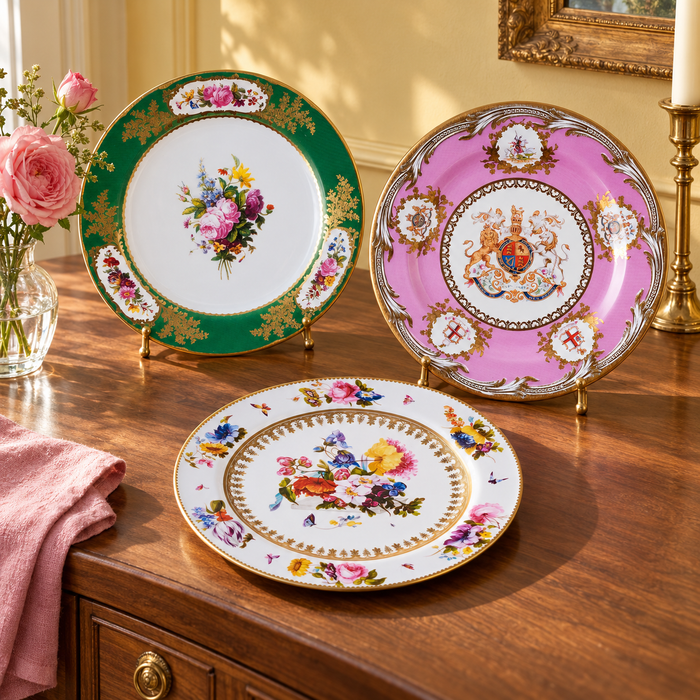 Historical Tin Plate, Set of 4