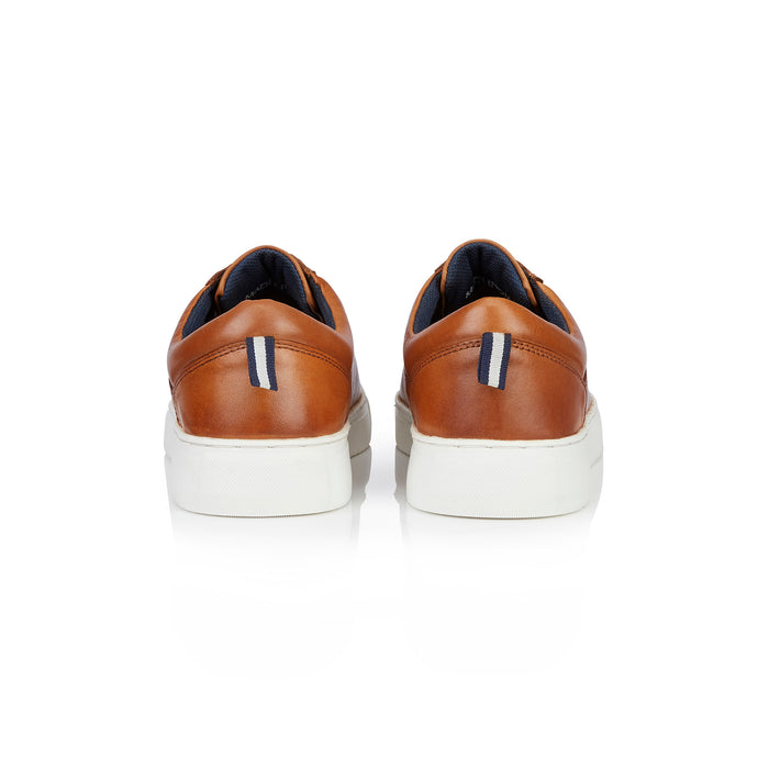 Holden Leather Cup Sole Trainers - Tan