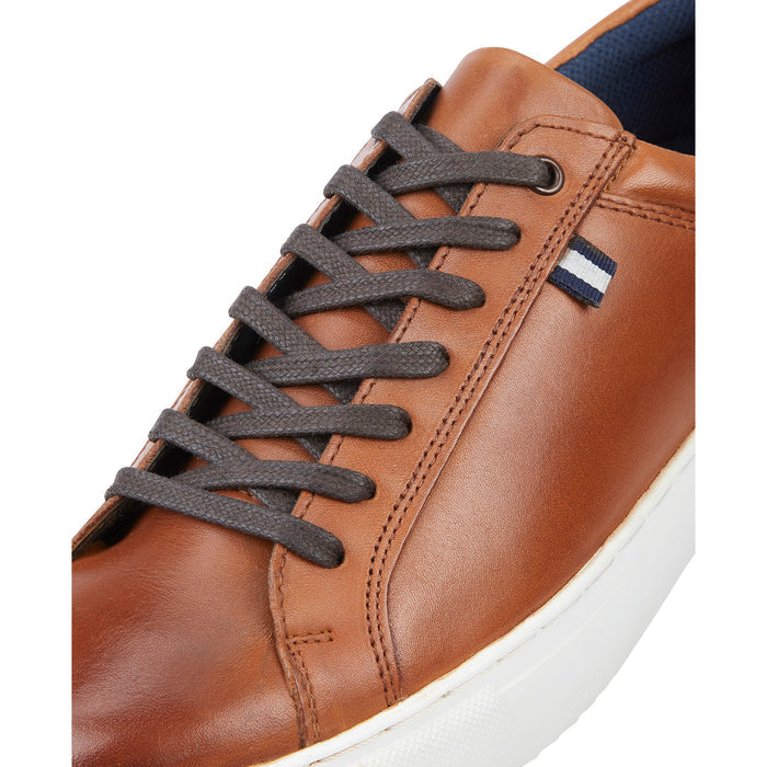 Holden Leather Cup Sole Trainers - Tan