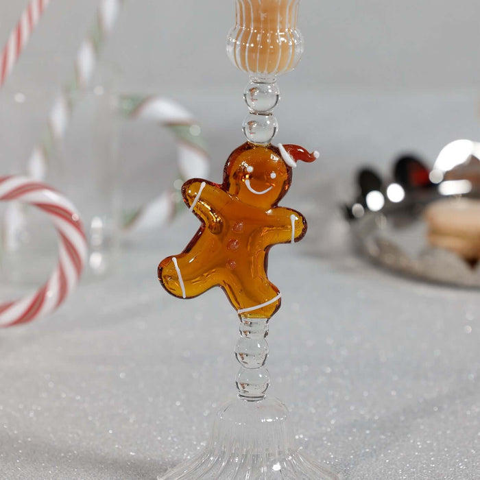 Holiday Gingerbread Icon Taper Candle Holder - Set of 4 - Candle Holders by Carlyle Avenue