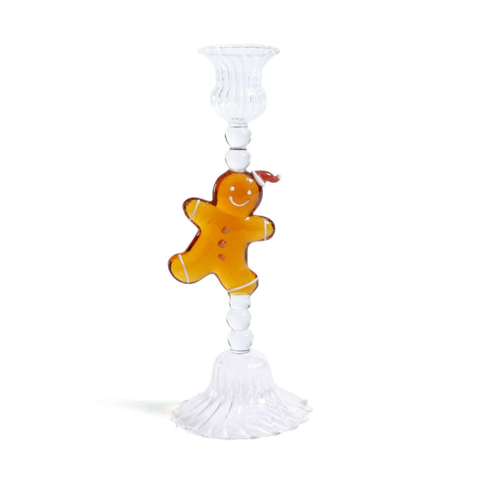 Holiday Gingerbread Icon Taper Candle Holder - Set of 4 - Candle Holders by Carlyle Avenue