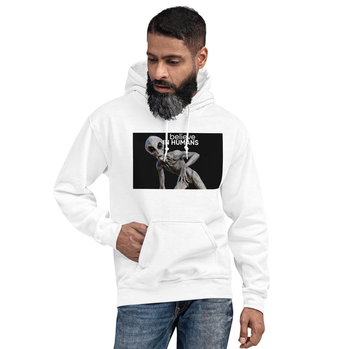 I Believe In Humans Hooded Sweatshirt - Bloom Seventy Seven
