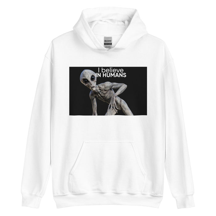 I Believe In Humans Hooded Sweatshirt - Bloom Seventy Seven