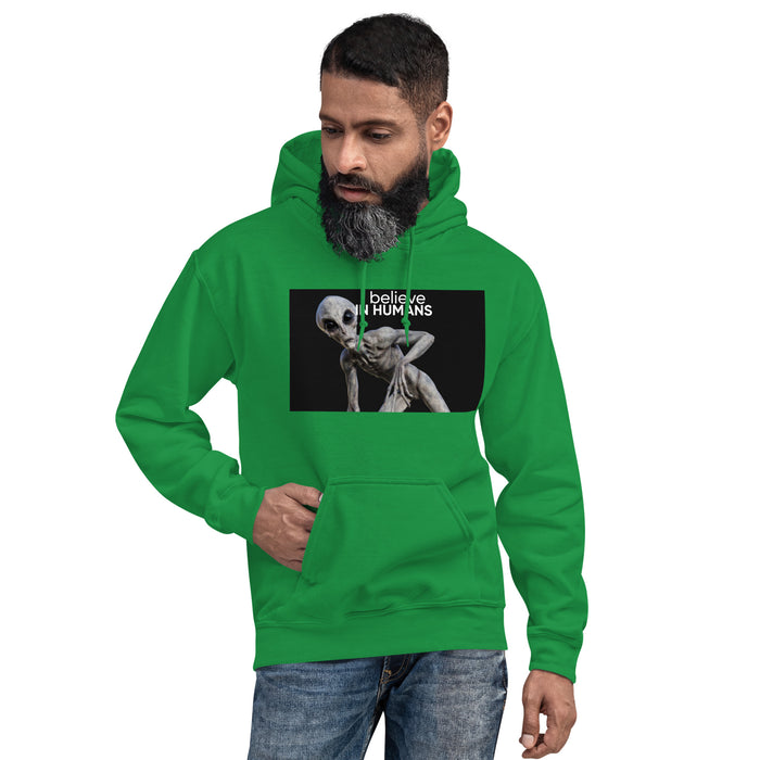 I Believe In Humans Hooded Sweatshirt - Bloom Seventy Seven
