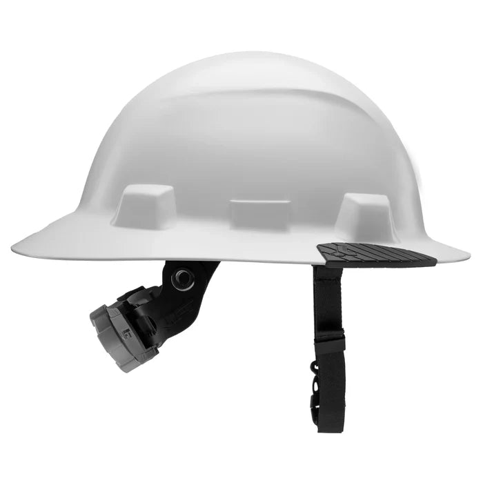 Lift Safety IDAX non-vented hard hat in white, right side view