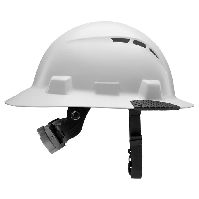 Lift Safety IDAX vented hard hat in white, right side view