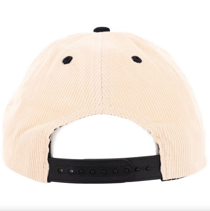 Imaginary 6-Panel Cord Snapback Cap (Tan/Black)