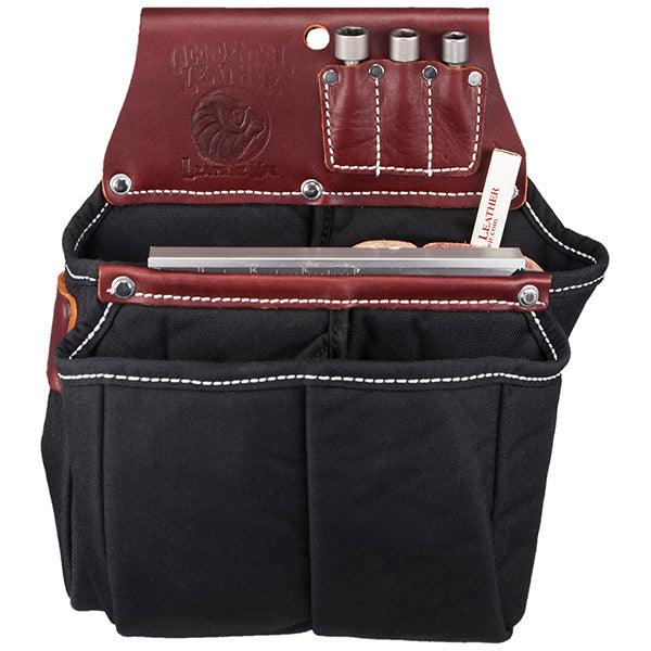 Occidental Leather impact driver, screw gun and drill bag in tan leather