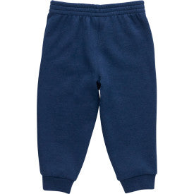 Carhartt toddler girls fleece logo sweatpant in dark denim, further product image
