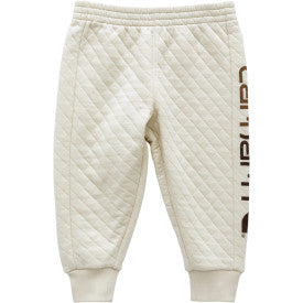 Carhartt toddler quilted jersey sweatpant in turtledove, additional product image