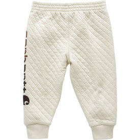 Carhartt toddler quilted jersey sweatpant in turtledove, further product image