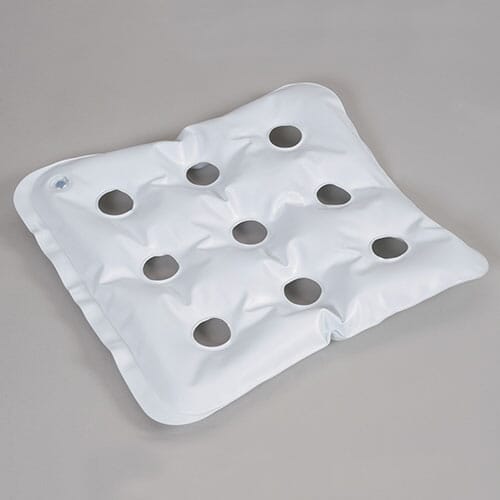 Inflatable Pressure Cushion cushion on a seat or chair, demonstrating added comfort and pressure relief.
