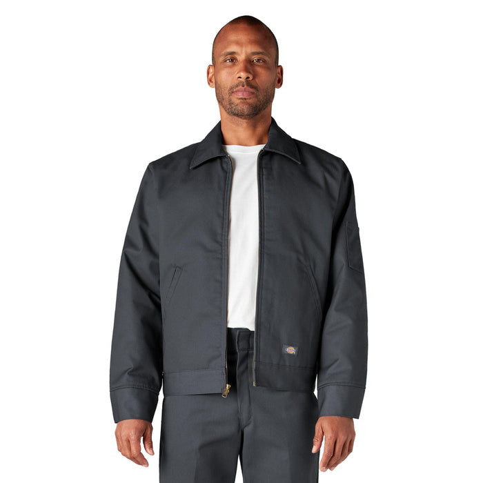 Dickies insulated Eisenhower jacket in charcoal, front view