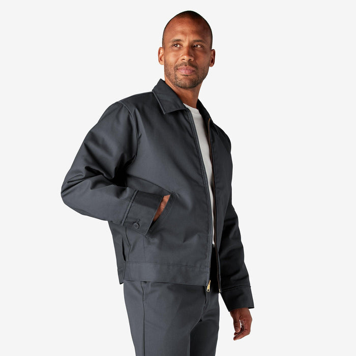 Dickies insulated Eisenhower jacket in charcoal, second alternate view