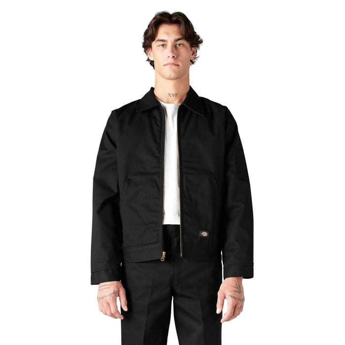 Dickies insulated Eisenhower jacket in black, front view