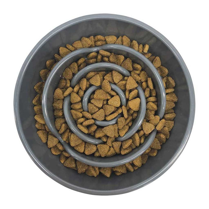 Interactive Slow Feeder with kibble