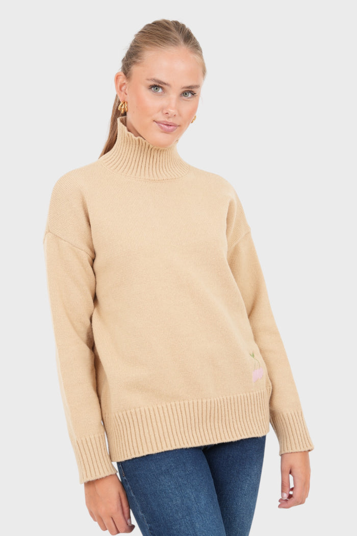 "Iris" sweater beige