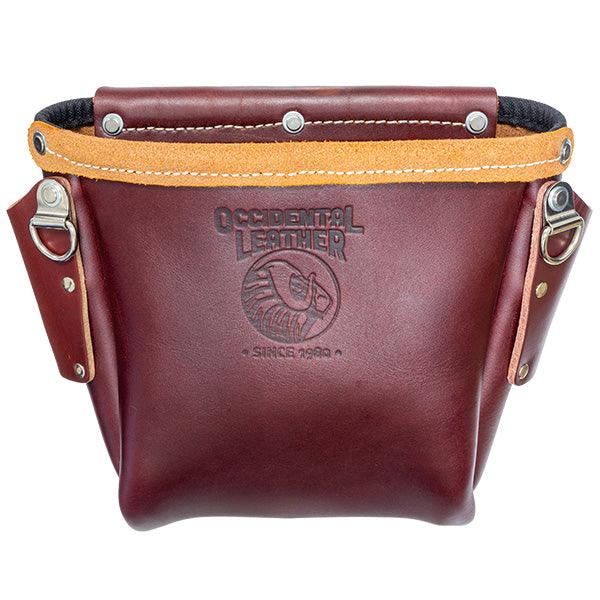 Occidental Leather iron workers leather bolt bag in tan