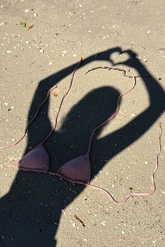 "Isla" bikini top coral