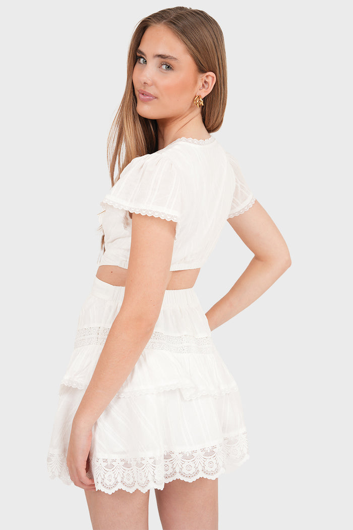 “Ivory” dress white