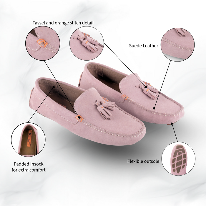 Jackson Pink Driving Tassel Loafer (1)