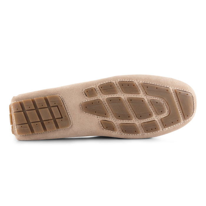 Jackson Suede Leather Driving Loafers - Sand