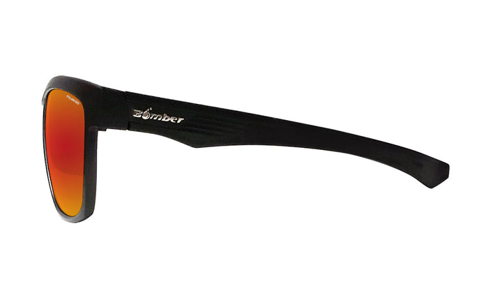 Bomber Jaco polarized sunglasses with the included head strap attached